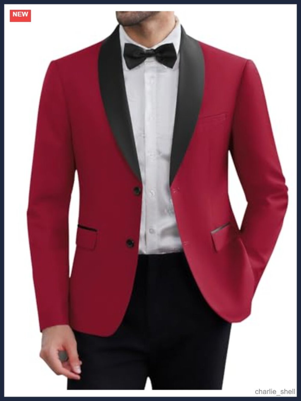 Slim Fit Tuxedo Jacket Shawl Collar Button Formal Blazer for Prom Wedding Dinner